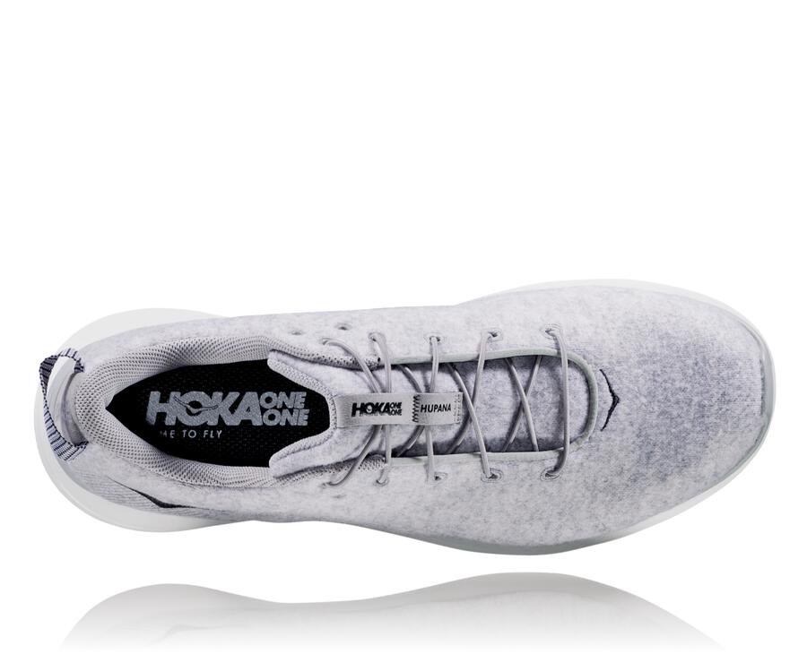 Tenis Hoka One One Masculino Cinzentas - Hupana Flow Wool - 346-HNBAYI